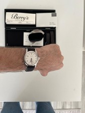 NOMOS Glashütte Club 701 Manual Wind Watch Stainless Steel. 2 Leather Straps/box