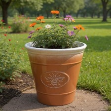 Decorative Bee Embossed Plant