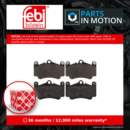 Brake pads set fits porsche - pads,