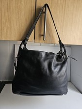 RADLEY LONDON DESIGNER WOMENS BLACK LEATHER SATCHEL TOTE LARGE SHOULDER HANDBAG