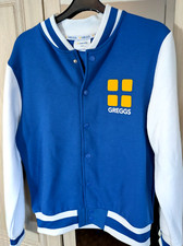Greggs x Primark Small Blue White Varsity Jacket