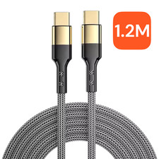 USB C To Type C Cable Fast Charging 60w Gold Plated Data Braided For iPhone 17