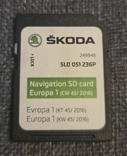 Genuine skoda sat nav - sat, sd
