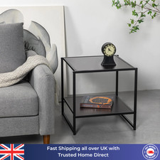 Side Table with Storage Small