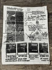 SLIPKNOT Backstage Pass Sheet