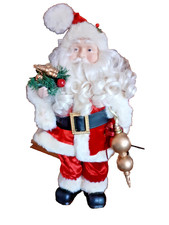 E4 Traditional Freestanding FATHER CHRISTMAS Santa Claus FIGURE 18-19" High VGC