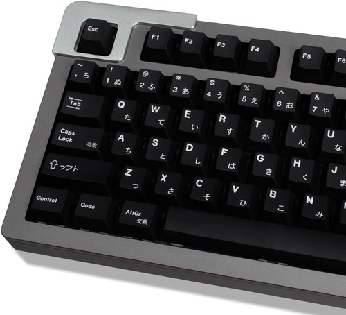 Pbt keycaps minimalist black - keycaps,