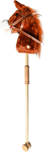 Stick horse with wood wheels - wood,