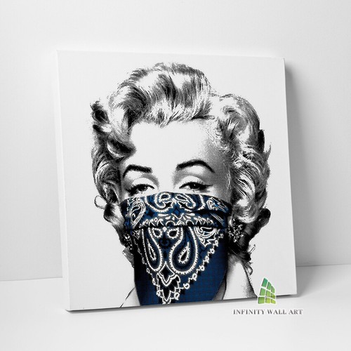 Marilyn monroe mask - marilyn, graffiti