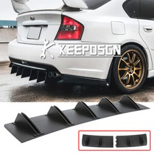 For Subaru Legacy GT WRX STI Rear Bumper Spoiler Diffuser Lip Shark Fin Splitter