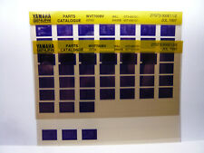 Yamaha Jet Skis WVT700 BV GT33 Parts Catalogue Catalogue on Microfich JUL 1997