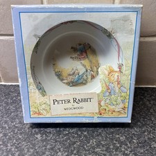 Vintage Peter Rabbit by Wedgewood Plate, Christening Bowl Boxed