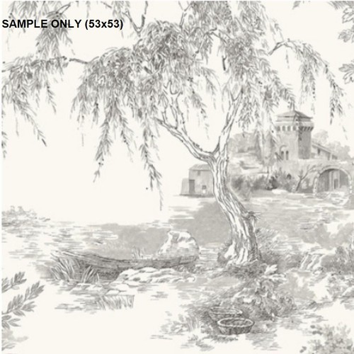 Sample grandeco toile grey - sample,