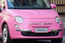 Fiat logo Barbie sticker