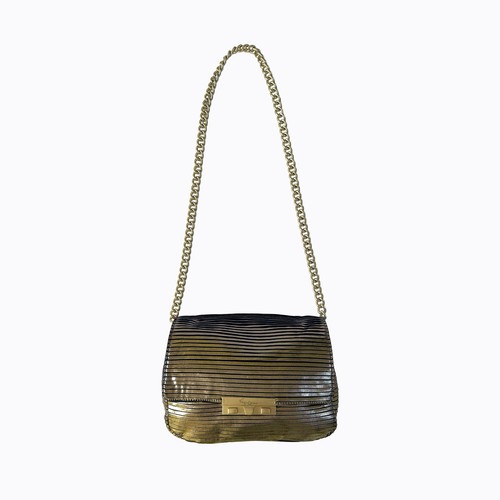 Gold metallic bag - gold,