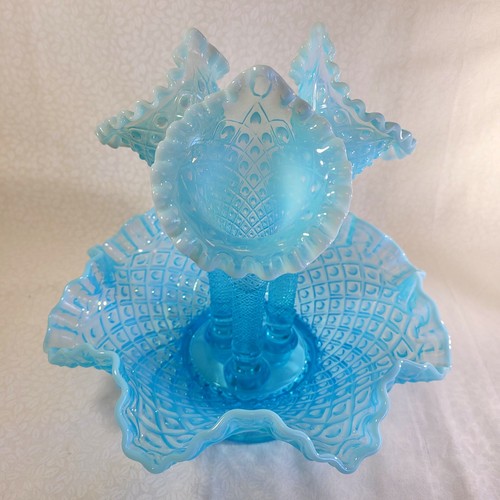 Vintage fenton blue opalescent - vintage,