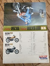 Yamaha 350 YR5 R5 YDS7 DS7 DX250 RX350 Original  JAPAN  Brochure 1972 DISC BRAKE