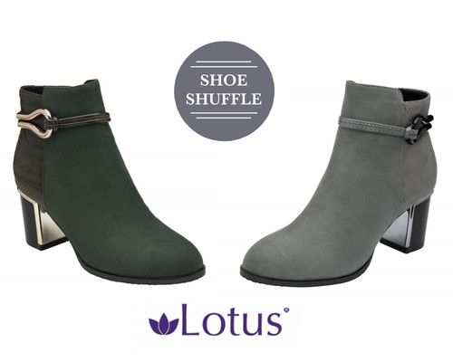 Lotus autumn heeled ankle - lotus,