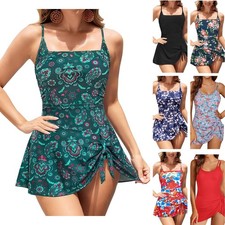 Womens Swimdress Tummy Control