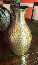 Gold Metal Floor/Table Vase