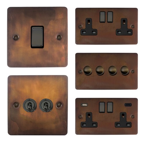 Flat plate tarnished - flat,