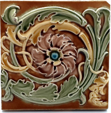 Victorian fireplace tile - victorian, high