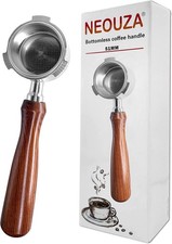 NEOUZA 51mm 3 Ears Espresso Bottomless Portafilter Compatible for DeLonghi Dedic