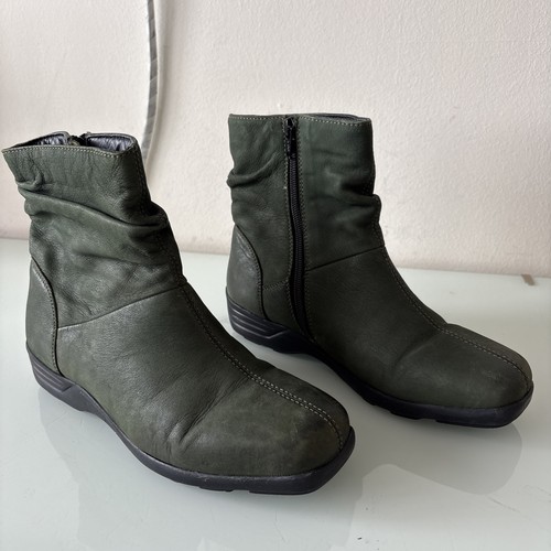 Pavers olive green leather - pavers,
