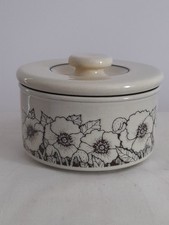Vintage  Lancaster  Hornsea  Pottery  CORNROSE   Lidded Butter  Dish 