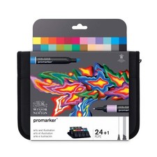 Winsor & Newton ProMarker Wallet – 24 Arts & Illustration