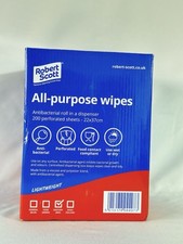 Robert Scott 200x Red Antibacterial Cleaning Sanitary Wipes New In Box