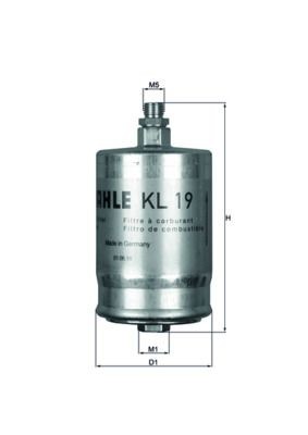 Fuel filter kl19 - filter,