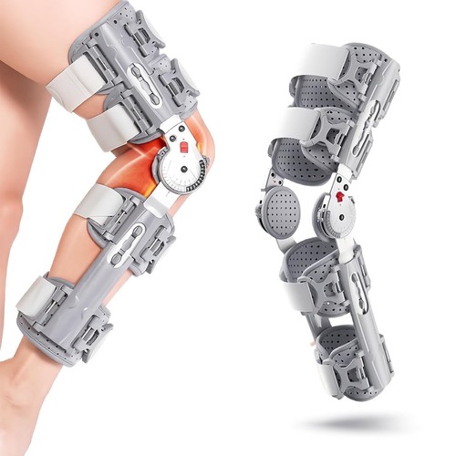 Hinged rom knee brace - rom, brace,unloader