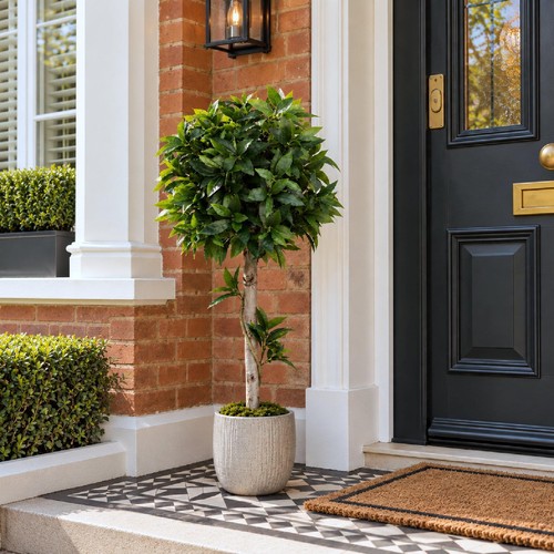 Artificial bay topiary tree - artificial,