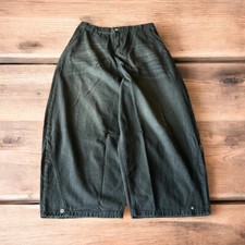 Incredible super baggy wide leg balloon fit jeans in washed black. Size M.