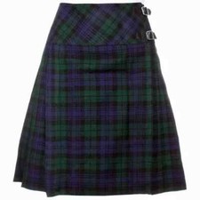 Scottish Highland Ladies Mini Tartan Skirt Kilt Women Traditional Wear 16'' long