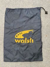 Walsh Shoe/Kit Drawstring Bag, Dark Navy With Yellow Logo
