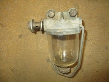 1960,s fuel filter assembly with glass bowl , Jaguar MK2 etc