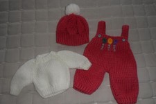 Hand Knitted Dolls Clothes to