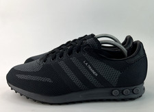 Adidas Originals L A Trainer Weave Mens Black Grey Sneakers  UK Size 10