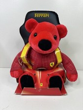 Mattel Boxed Rosso Ferrari Red Teddy Bear (2000) – Official Product makes noises