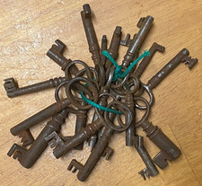 A Job Lot of Antique Lock Keys Bunch