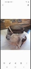 Ladies Brown/Cream Wedding/Special Occasion Hat. 