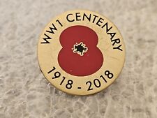 Collectable Enamelled Royal British Legion 100 Years Poppy Badge Armed Forces 