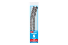 Peco ST-3019 N Gauge Pack Of 4 Setrack Fourth Radius Double Curves