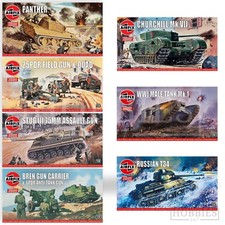 Airfix Vintage Classics WW2 1:76 Model Kits Bren Panther Stug Sherman Panzer