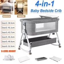 4-in-1 Baby Bedside Crib