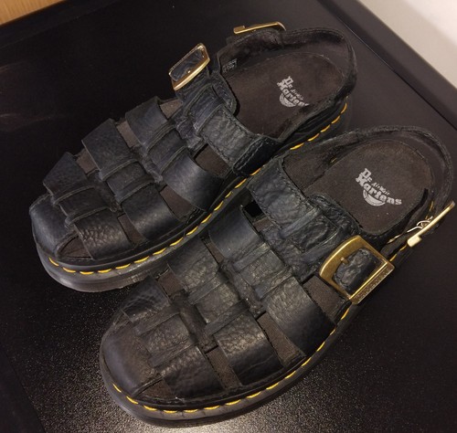 Martens black leather - dr,