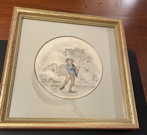 Antique stipple engraving - antique,
