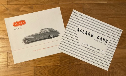 Allard car brochures - allard,